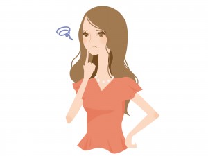 困る女性